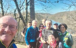 Sortie ensoleillée ce matin sur les sentiers de la Minière...