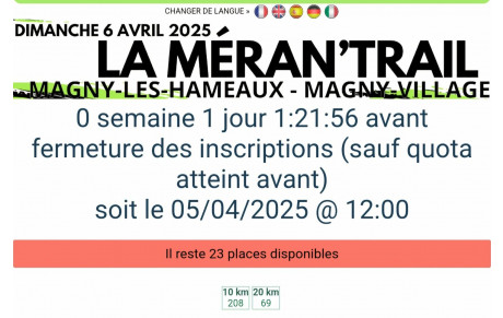 Les dernières informations surtout pour le parking.