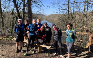 Sortie ensoleillée ce matin sur les sentiers de la Minière...