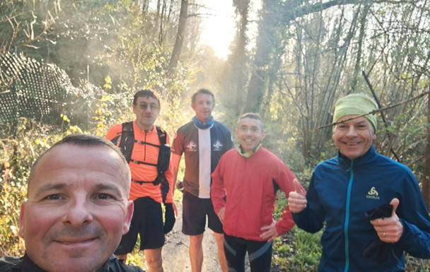 Sortie reco ce matin d'une partie du 20 km de la Méran’Trail...